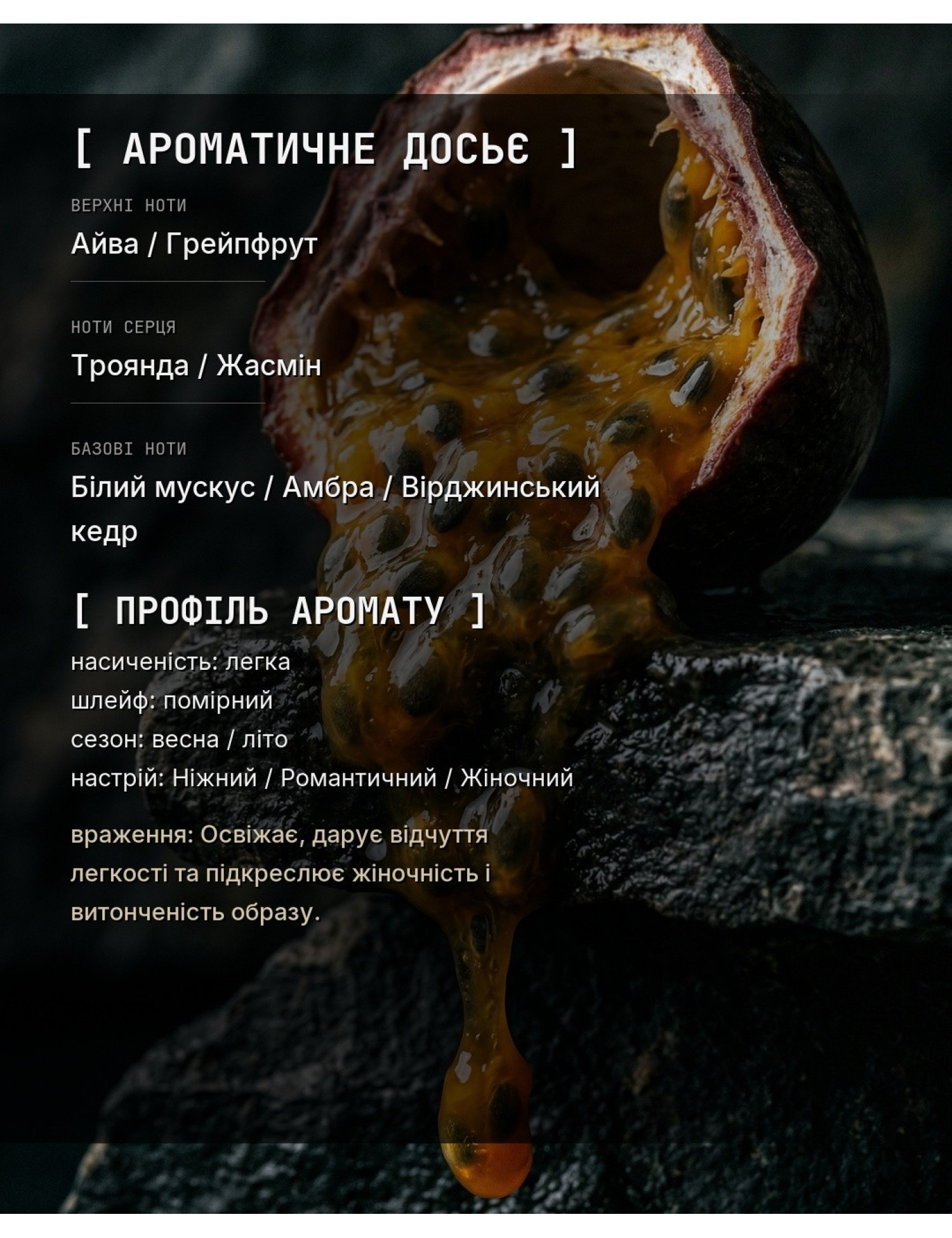 TENDER_CHANCE — у стилі Chance Eau Tendre — ароматичне досьє OLFx