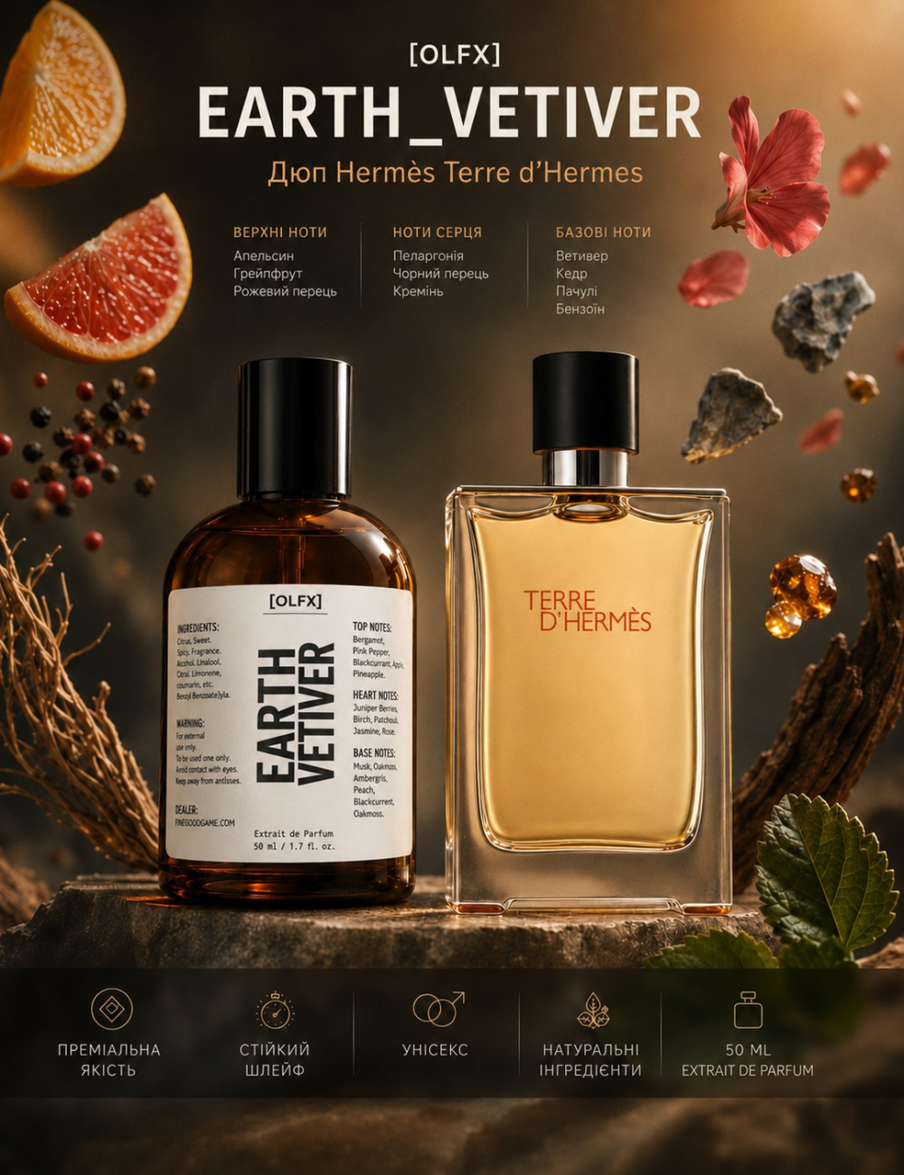 EARTH_VETIVER Spray — в стиле Terre d'Hermes