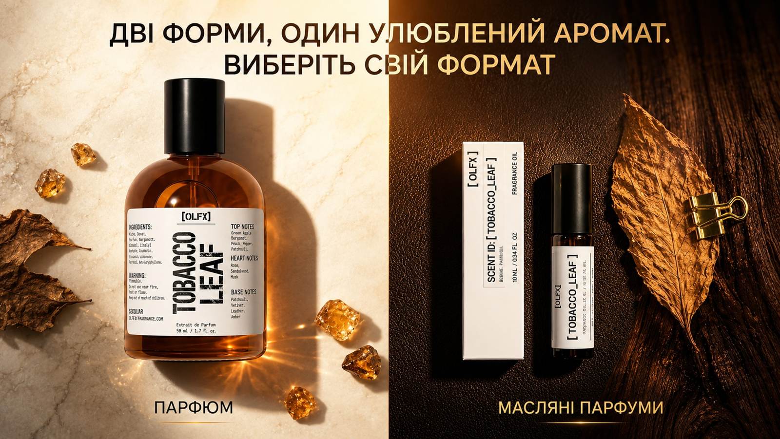 OLFx Niche — нішева парфумерія. Олії та спреї