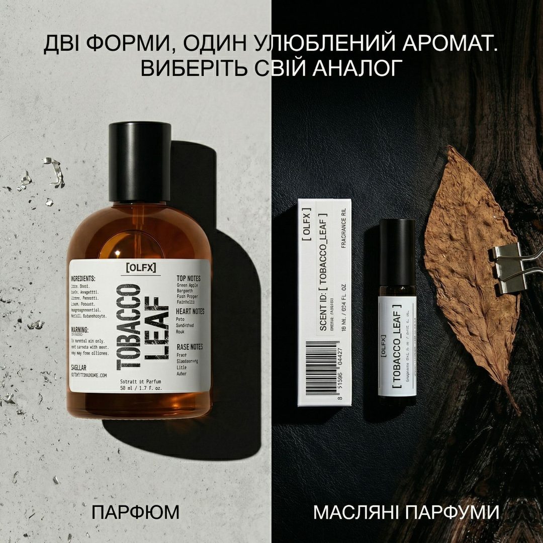 OLFX — Дві форми, один улюблений аромат. Виберіть свій аналог